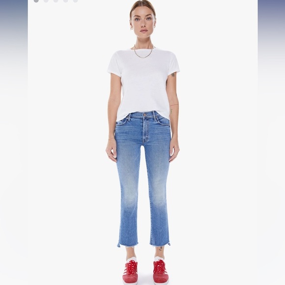 MOTHER The Insider Crop Step Fray Size 27 NWT - Picture 1 of 13